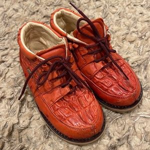 Slamos Animal Hide Lace Up Shoes size 6 inches